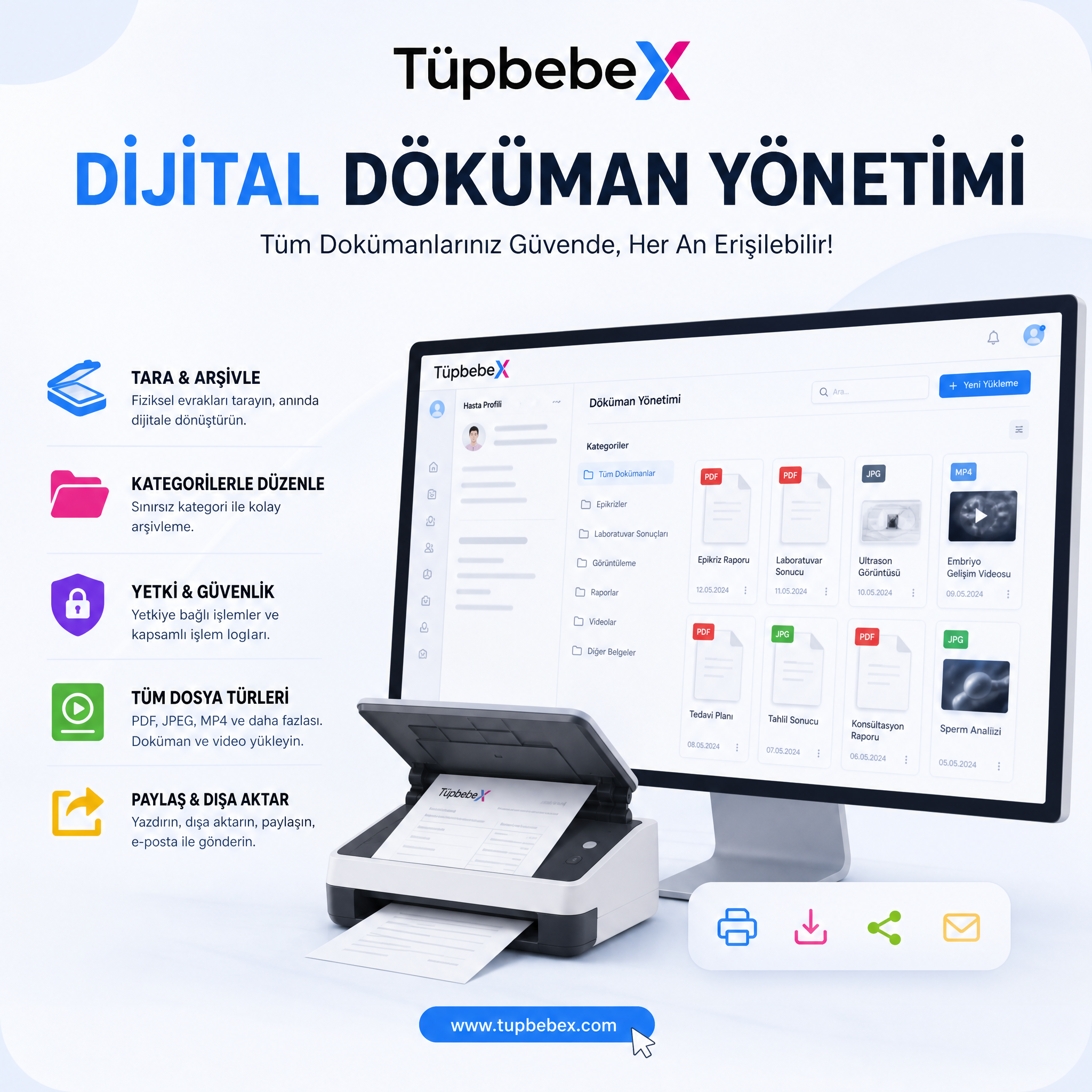 Dijital Doküman Yönetimi — TüpbebeX